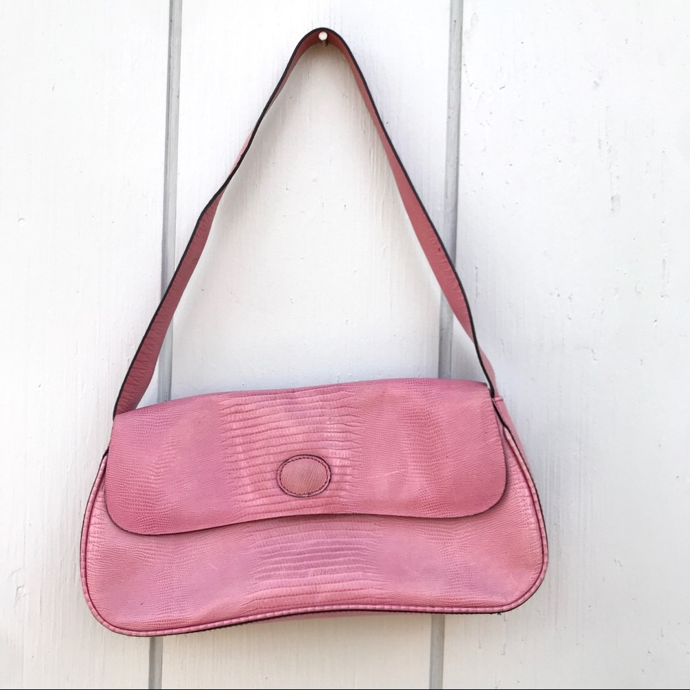 Vintage Cristian Italy Leather Shoulder Bag